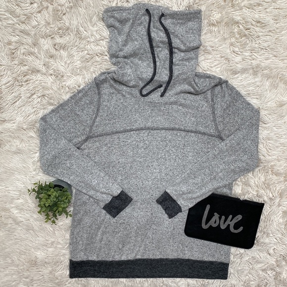 Staccato Funnel Neck Hacci Top 💗 Gray - Picture 2 of 13